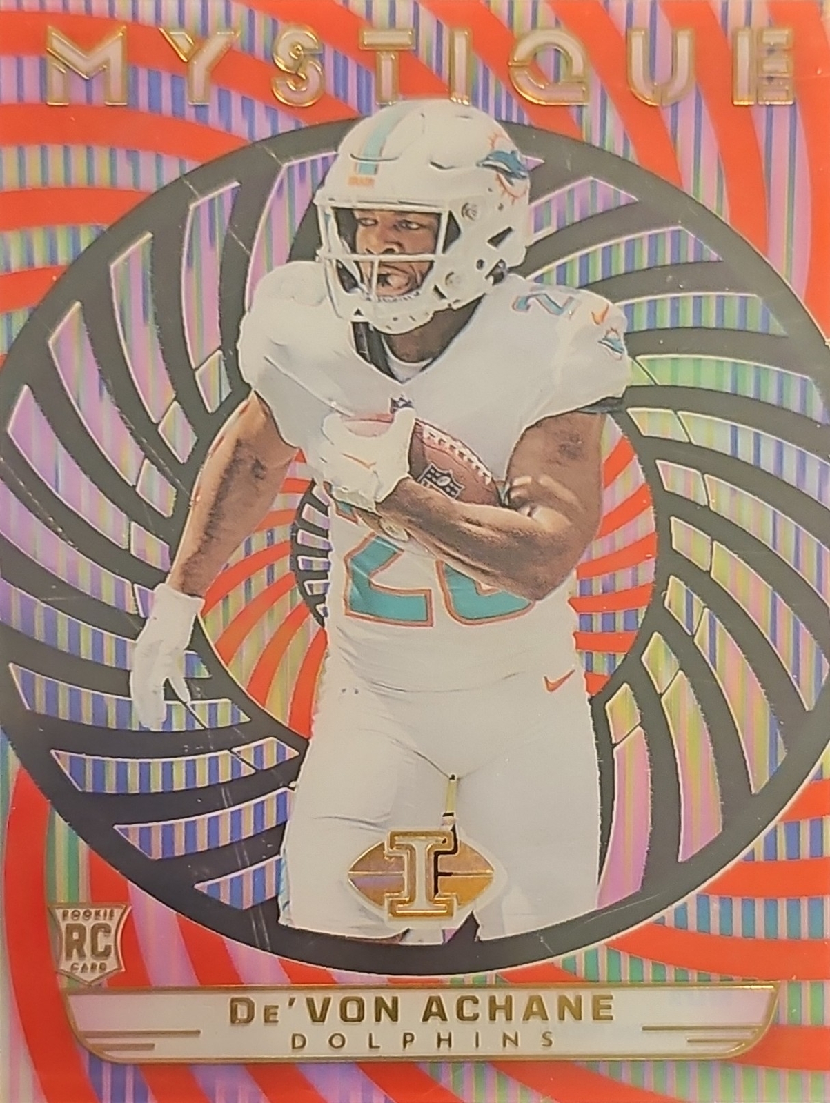 2023 Panini Illusions Mystique#9 De'Von Achane Red Dolphins Rookie ssp /199!!