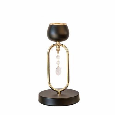 Set of 6 11" tall Gold and Black Metallic Votive Candle ...