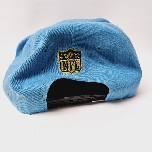 RARE New Era Carolina Panthers Shiny Bill Skyline VTG NFL Fits Snapback Hat Cap - Picture 5 of 7