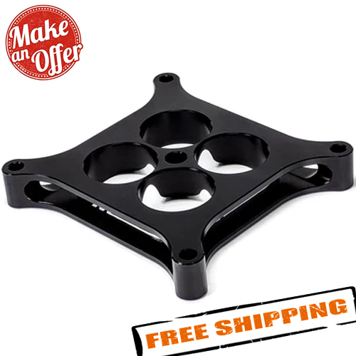 Wilson Manifolds 004110 4150 Carburetor Spacer 1.00" 4Hole Tapered
