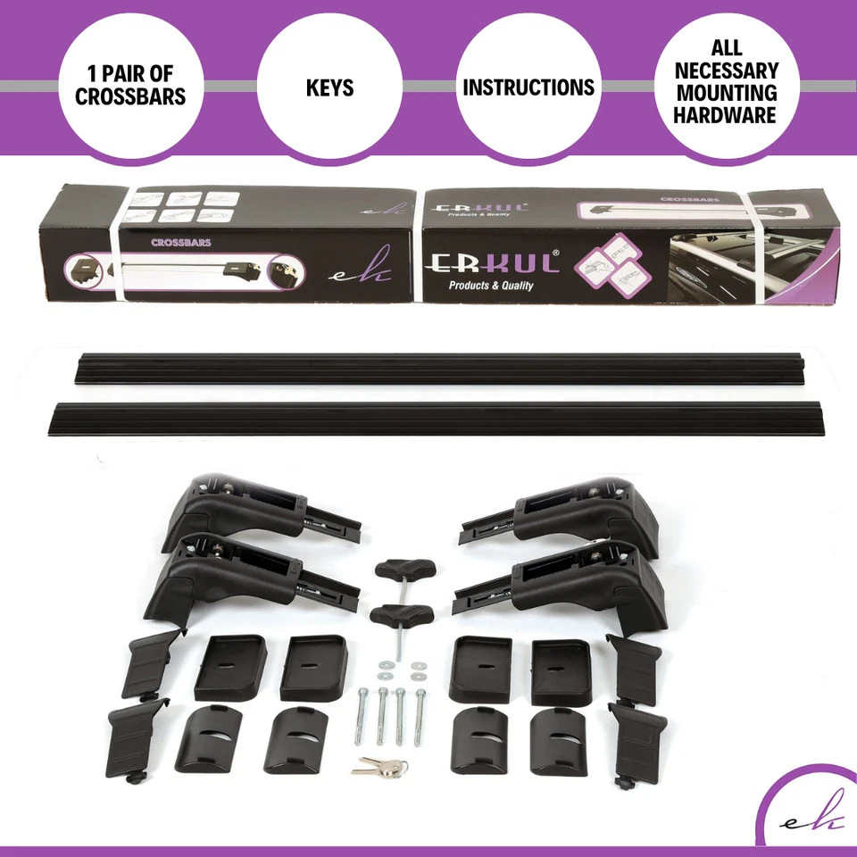 Roof Rack Crossbar for Mitsubishi Eclipse Cross 2018-2026 Fits Fixed Points Roof - Image 3 of 4