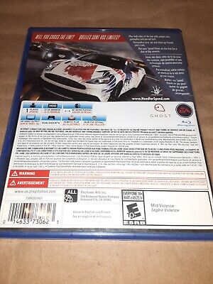 Need for Speed: Rivals - Replacement PS4 Cover and Case. NO GAME!!