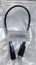 USB Type C USB-C to DC 5.5 x 2.5mm Power Jack Extension Charge Cable. Brand New