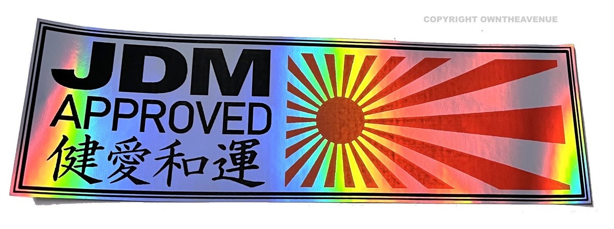 Made In Japan JDM Car Sticker: Chrome Oil Slick Decal - UK - Foto 8