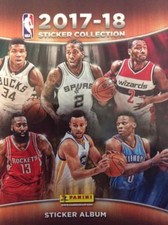 PANINI NBA BASKETBALL BRAND NEW 2017 2018 COMPLETE STICKERS SET + EMPTY ALBUM RC