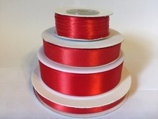 Double Faced Satin Ribbon High Quality 3mm 10mm 16mm 25mm 38mm 50mm Cut Lengths
