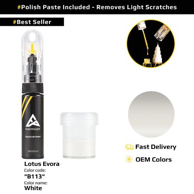 Color Code B113 Touch up Paint for Lotus Evora Code: B113 White | eBay UK