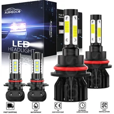 For Dodge Ram 1500 2500 3500 2002 2003-2005 LED Headlight Hi/Lo+Fog Light Bulbs