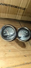 CLASSIC LUCAS GAUGES CURVE GLASS SUNBEAM AC AMMETER OIL PRESSURE 7954012 7228166