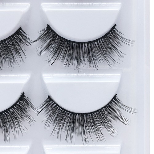 5 Pairs Handmade 100% Real Mink 3D False Eyelashes Cross Thick Long Eye Lashes - Picture 8 of 16