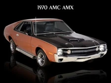 1970 AMC American Motors AMX Metal Sign: 12x16" & Ships Free