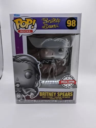Funko POP! Britney Spears Special Edition Metallic Slave 4 U #98 W/Protector