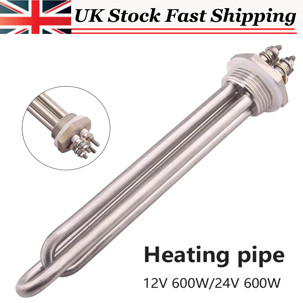 12V 24V 600W Immersion Water Heater Solar Power Electric Tube Heating  Element UK | eBay