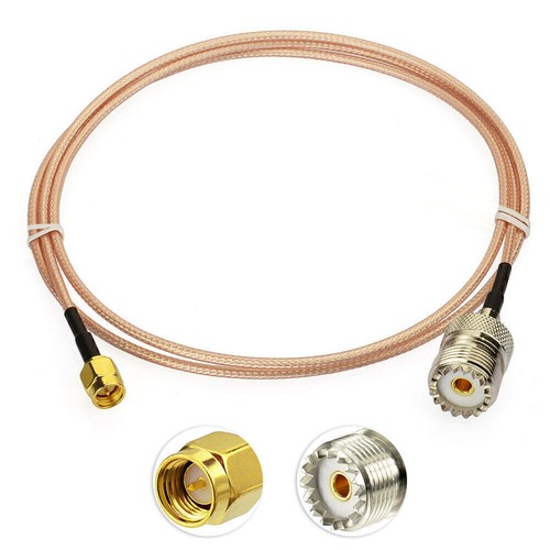 SMA To UHF RF Coax Cable+ SMA & SMA To UHF Adapter For Baofeng CB Walkie Talkie - Zdjęcie 11 z 12