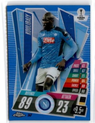 2020 TOPPS CHROME UEFA MATCH ATTAX BLUE KALIDOU KOULIBALY /150