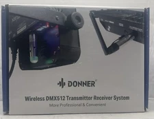 Donner Wireless DMX512 Transmitter + 5 Receivers DJ 2.4G DMX Wireless Controller