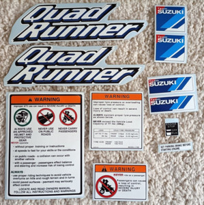 Kit Décalcomanies Suzuki LT50 - Stickers Graphiques VTT - LT 50 DECALS