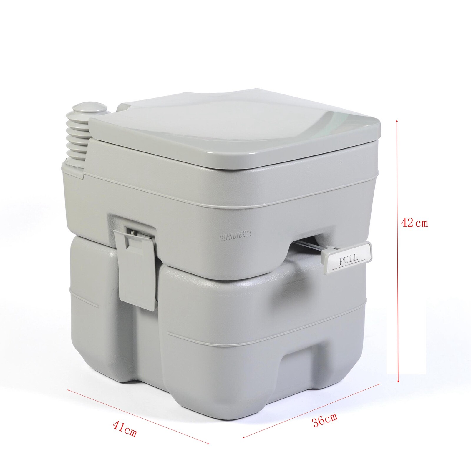 BIRCHTREE 20L Portable Toilet Flush Caravan Camping Travel WC Loo Porta