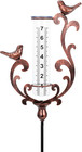 Rain Gauge Bird Copper Rain Gauges Outdoor with Large Numbers Plastic Tube for Y