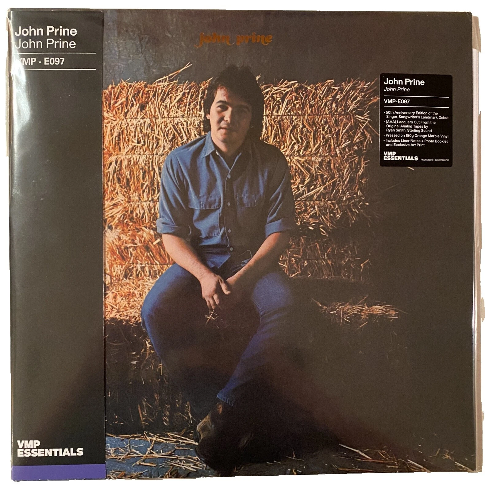 John Prine Mint (M) Grading 33 RPM Speed Vinyl Records