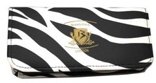White Zebra Print Scissors Case Hairdressing Scissors Holster Pouch