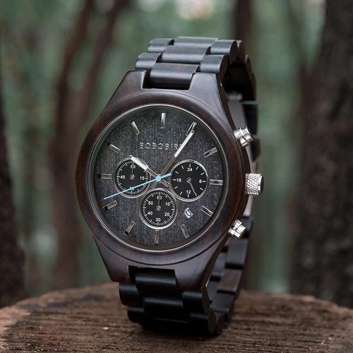 Luxury Stylish Wood Watches For Men Simplicity Wooden Quartz Watch Wristwatch - 第 1/10 張圖片
