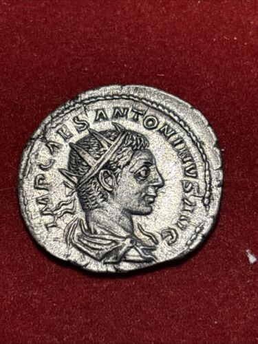 Ancient Rome, Elagabalus AD 218-219. Silver Antoninianus MARS Rev