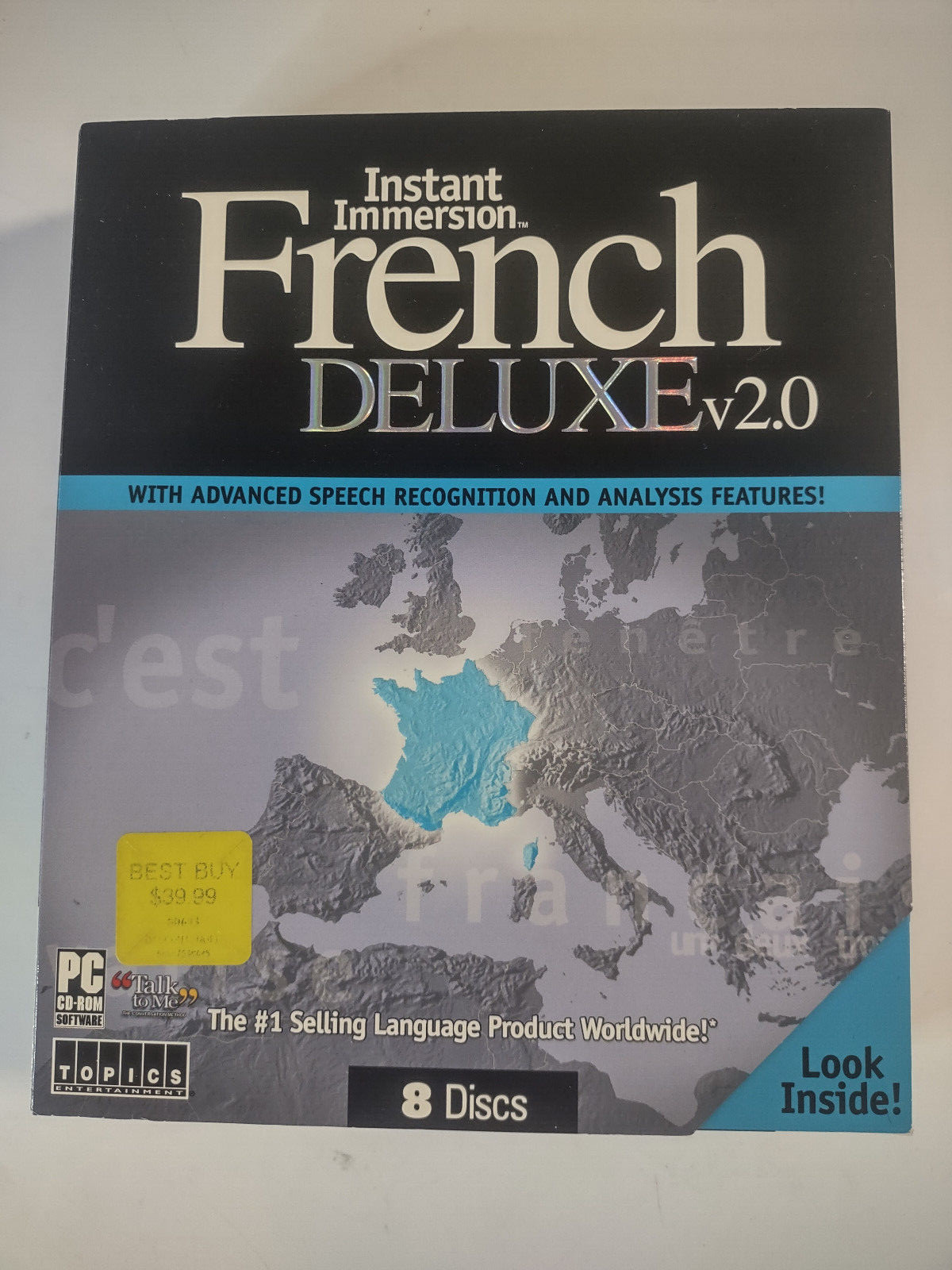 Instant Immersion French Deluxe v 2.0 by Topics Entertainment 8 CDs LEARN FRENCH