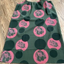 Tucker Target Womens Dress Size L? Green Pink Rose Boho Romantic Peasant 14857