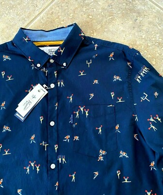 Original Penguin Men's Short Sleeve Button-Down Shirt - Ditsy Floral Print, Poplin Fabric, Heritage Slim Fit - View #2