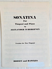 Boosey and Hawkes - Sonatina for Timpani and Piano by Alexander Tcherepnin