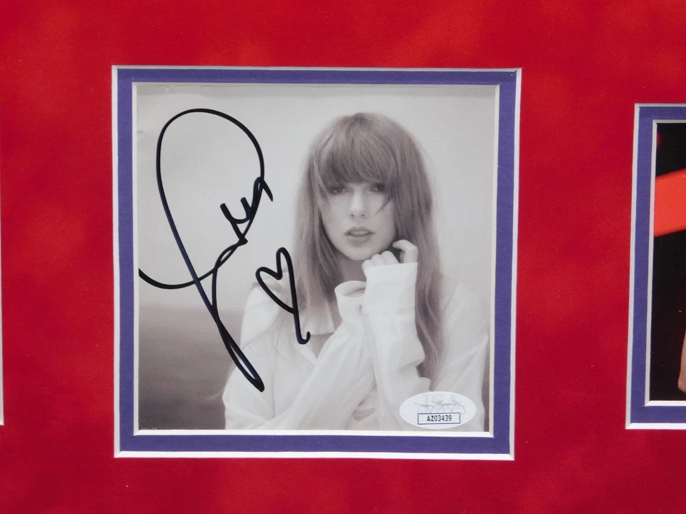 Taylor Swift Signed Auto Framed CD Insert Photo TTPD Tortured Poets JSA COA A - Image 2 of 3