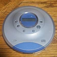 Durabrand CD-565 Portable CD Player Silver Blue Program Repeat Headphone Jack