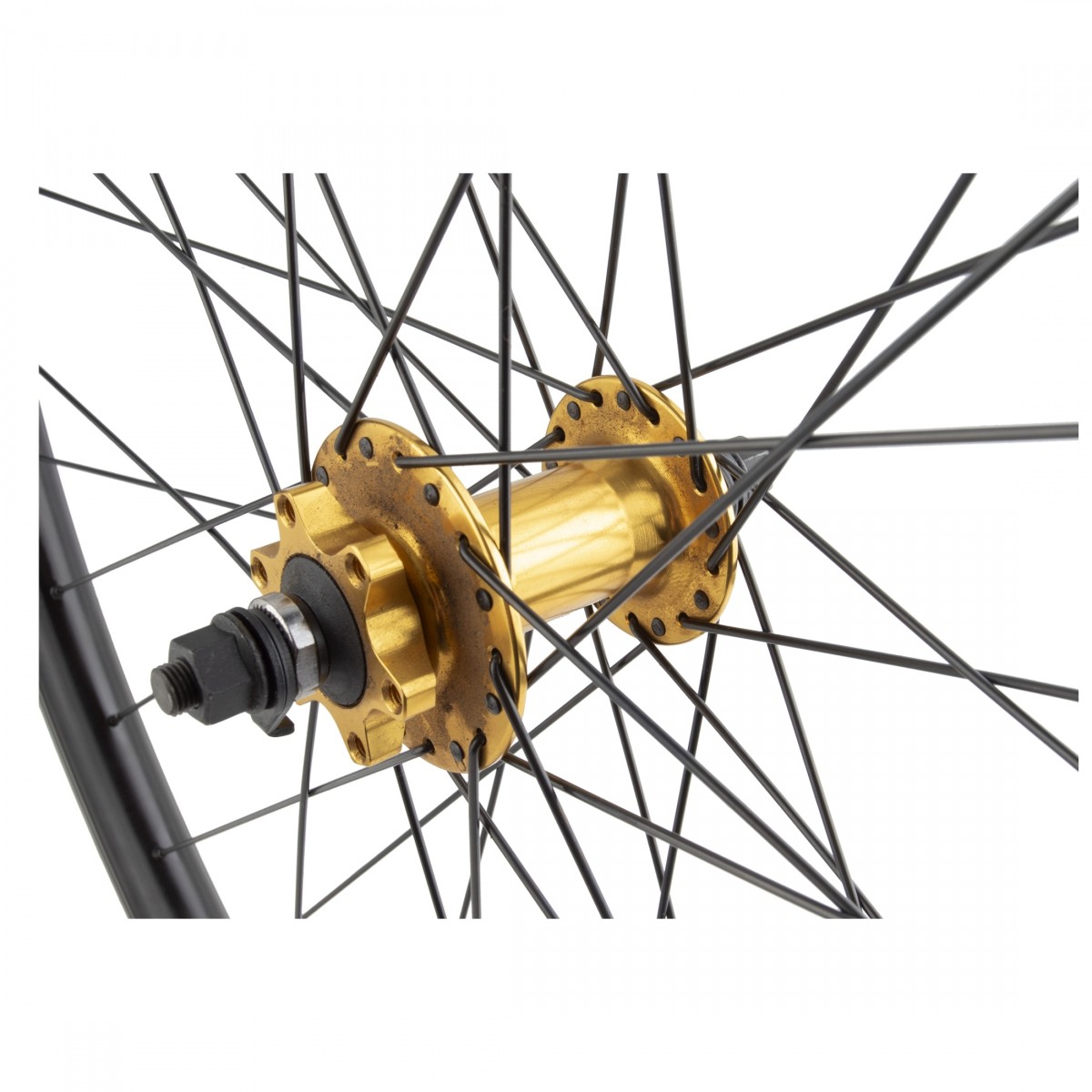 29in Alloy Mountain Bicycle Wheel Set with Double Wall Rims, Gld Hub, 36H Spokes