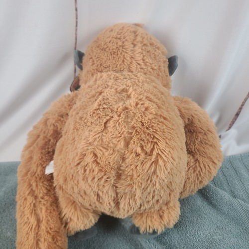 NANCO Brown Plush Stuffed Orangutan Furry Hanging Monkey New with Tag Cuddle Toy - Picture 6 of 6