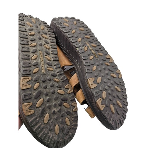 Sandalo donna Skecher’s Shape Up 9,5 pelle marrone pescatore passeggio tonificante - Foto 5 di 7