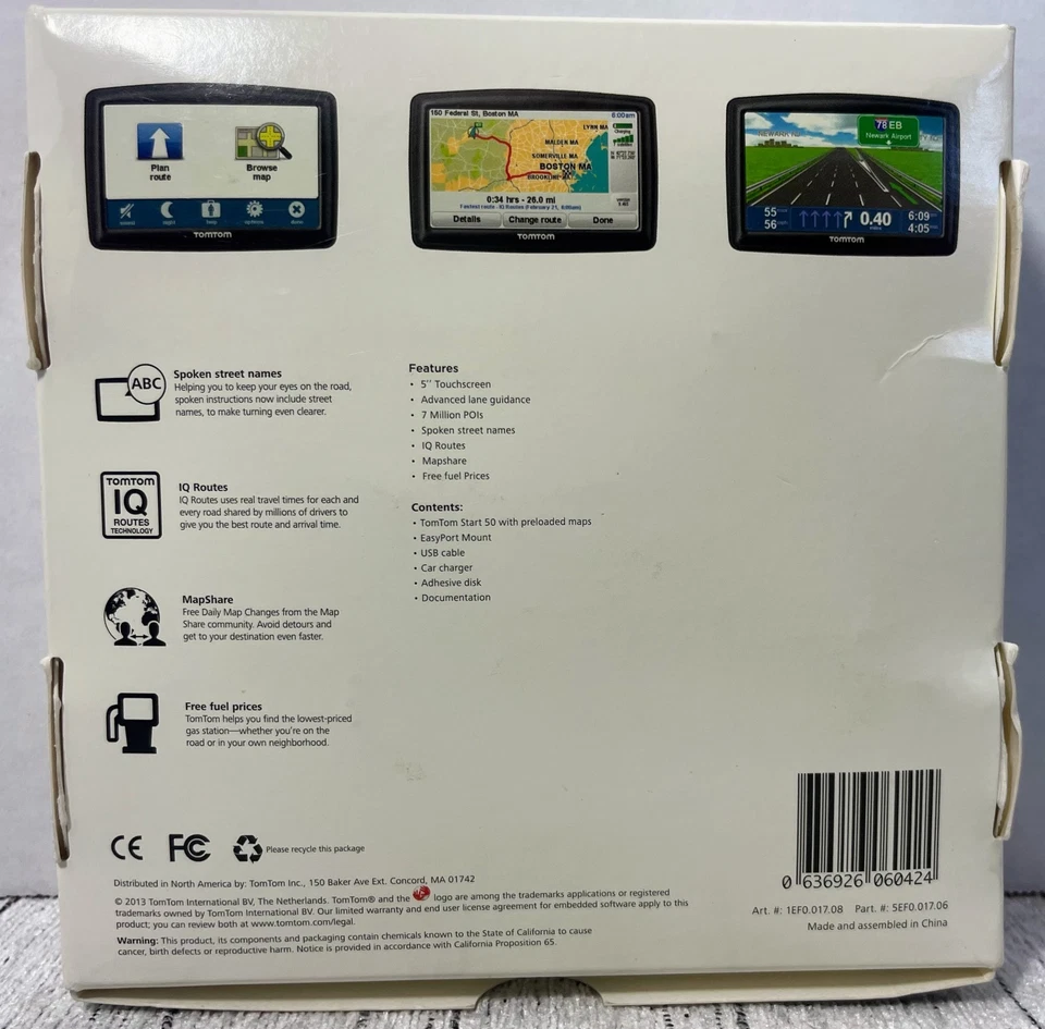 TomTom START 50 GPS 5" LCD Portable Navigation Set NEW Open Box Tested Works - Image 2 of 4