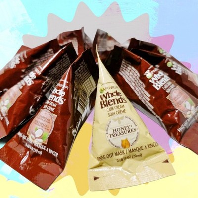 11 X Garnier Whole Blends Care Cream Rinse Out Hair Mask Coconut Oil + 1 Honey