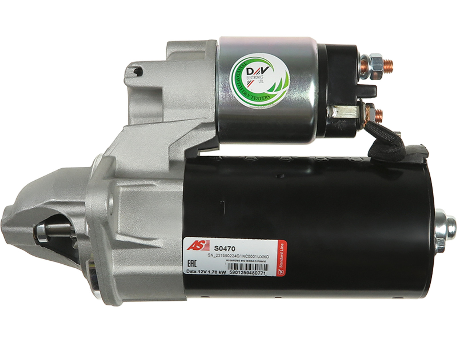 Brand New Starter Motor 12V 1.7kW 9T for OPEL OMEGA B 1994-2003 OE 0001115024