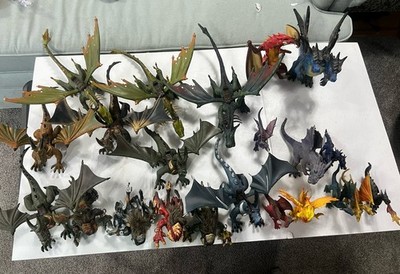 Mega Blocks Krystal Wars Huge Lot Dragons, 80+ minifigs,Access.  Building Read