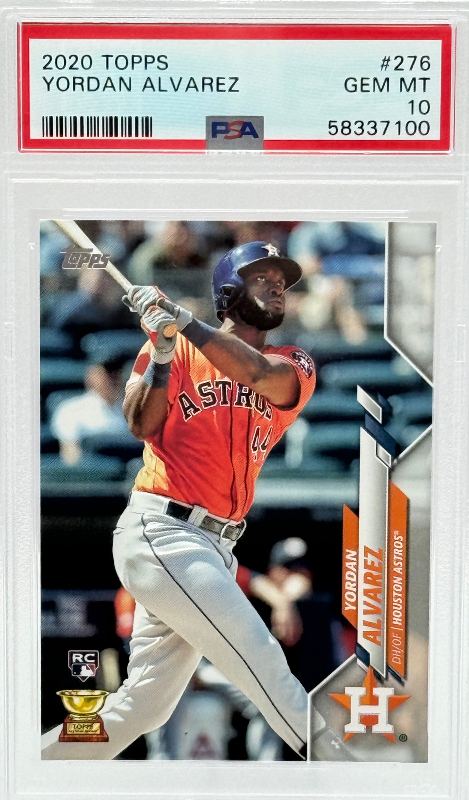 Yordan Alvarez (RC) (2020) Topps #276 Rookie Card