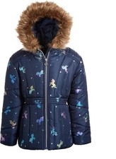 NWT Rothschild Metallic Printed Puffer Jacket Unicorns - 5/6