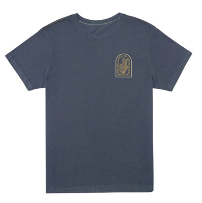 RVCA Sandstorm Short Sleeve T-Shirt sz M Medium Cactus Blue Slim Fit
