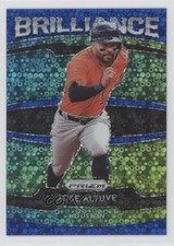 2020 Panini Prizm Brilliance Quick Pitch Blue Donut Circle /199 Jose Altuve 05db