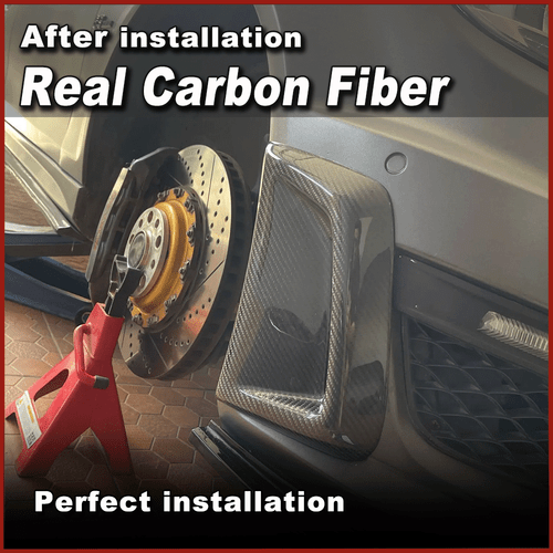 2x Cubierta de entrada de aire de carbono delantera para Mercedes Benz W204 C63 Limo Coupe - Imagen 3 de 9