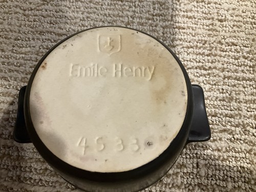 PLATO PARA SERVIR RAMEKIN NEGRO EMILE HENRY FRANCE - Imagen 3 de 3