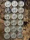 18 Lot Silver Washington Quarters Circulated %90 Silver Various Dates