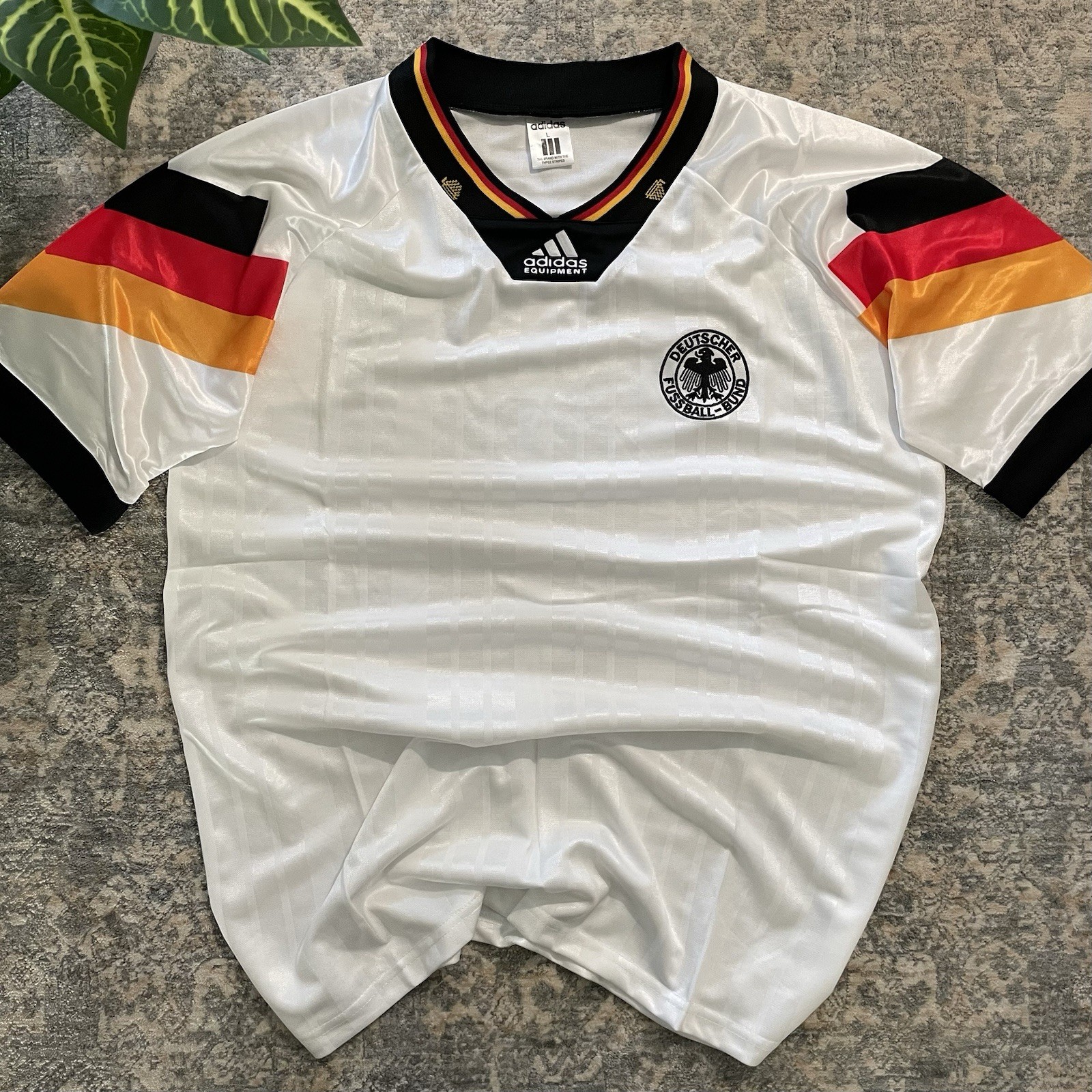 GERMANY 1992 1994 HOME FOOTBALL SHIRT SOCCER ADIDAS Jersey Lg MEN VINTAGE