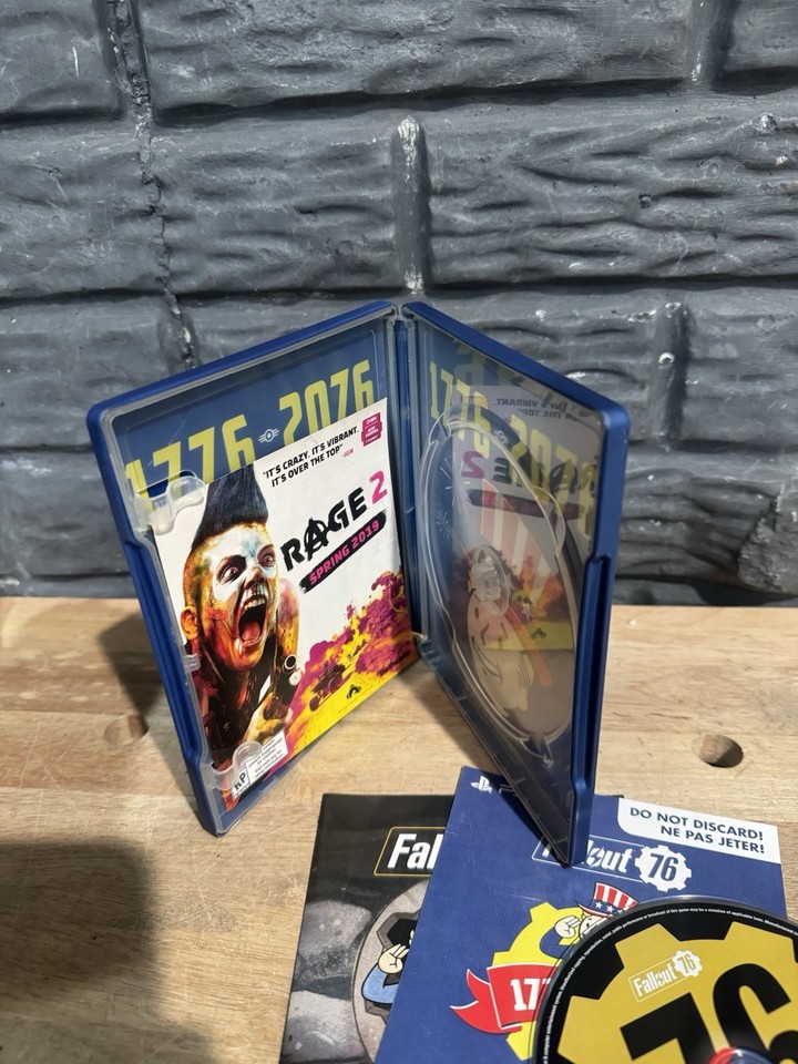 Custodia Ricambio Per PlayStation 4 PS4 Fallout 76 | Solo Custodia, Come Nuova