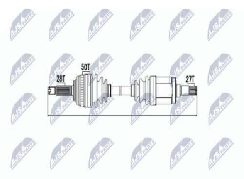 Original NTY Drive Shaft NPW-HD-037 For Honda